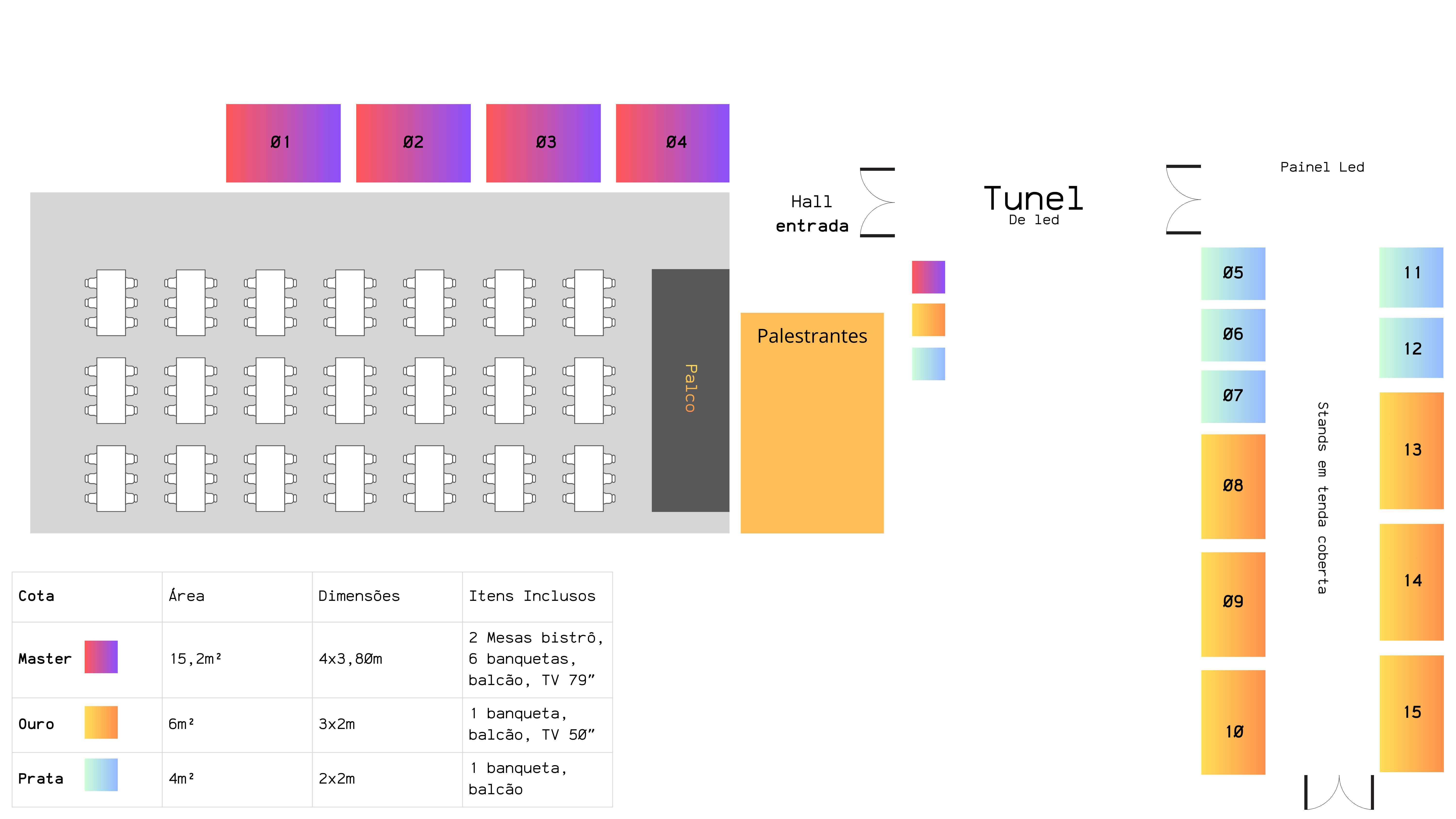Planta Baixa - Estrutura do Evento